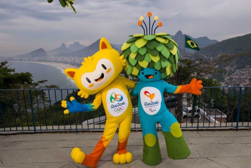 The unnamed mascots of the Rio 2016 Olympic and Paralympic Games are pictured with the Copacabana beach in the background during their first appearance in Rio de Janeiro, November 23, 2014, in this handout courtesy of the Brazil Olympic Committee (COB) These mascots of Rio 2016 Olympic and Paralympic Games are inspired by the Brazilian fauna and flora, and their names will be decided through a public vote, according to the COB. REUTERS/Alex Ferro/COB/Handout via Reuters (BRAZIL - Tags: SPORT OLYMPICS SOCIETY TPX IMAGES OF THE DAY) ATTENTION EDITORS - THIS PICTURE WAS PROVIDED BY A THIRD PARTY. REUTERS IS UNABLE TO INDEPENDENTLY VERIFY THE AUTHENTICITY, CONTENT, LOCATION OR DATE OF THIS IMAGE. FOR EDITORIAL USE ONLY. NOT FOR SALE FOR MARKETING OR ADVERTISING CAMPAIGNS. THIS PICTURE IS DISTRIBUTED EXACTLY AS RECEIVED BY REUTERS, AS A SERVICE TO CLIENTS